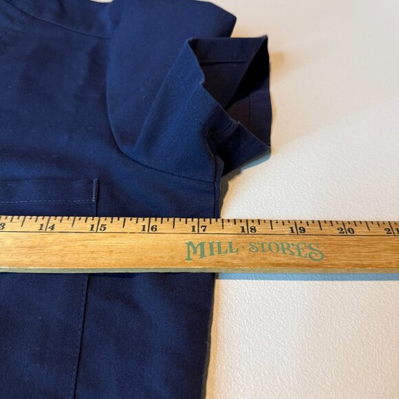 Figs Women XXSP Scrub Set Catarina Top Zamora Pant Navy Blue Drawstring Nurse - Picture 10 of 16